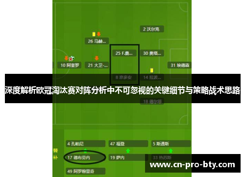 深度解析欧冠淘汰赛对阵分析中不可忽视的关键细节与策略战术思路