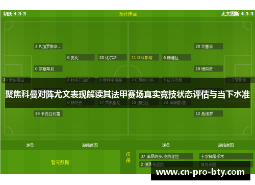 聚焦科曼对阵尤文表现解读其法甲赛场真实竞技状态评估与当下水准