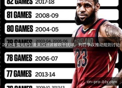 2018年詹姆斯封盖奥拉迪波被吹干扰球，判罚争议推动规则讨论
